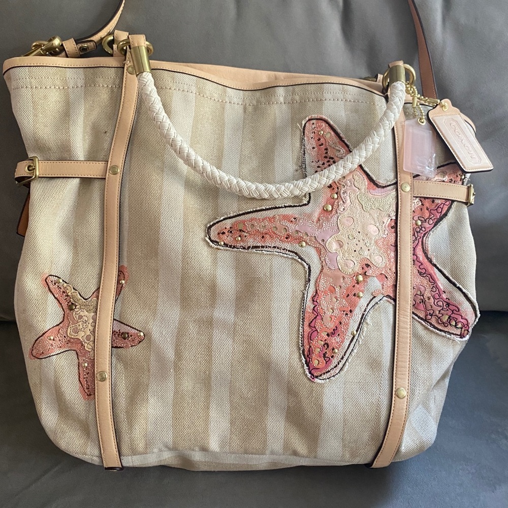 Coach Large Beach Tote NWT. 19inx14in